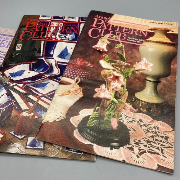 Vintage Annie's Pattern Club Magazine Lot, Quick and Easy Crafting Fun, 1990s - Picture 7 of 8